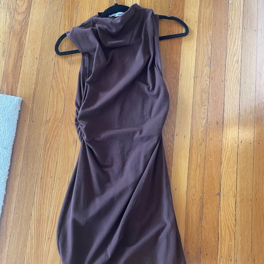 Reformation Chocolate Brown mini Dress
